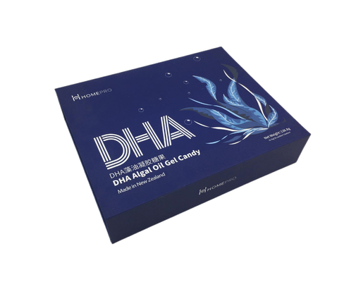 DHA শেত্তলাগুলি তেল জেল ক্যান্ডি প্যাকেজিং বক্স 3D ত্রিমাত্রিক সূক্ষ্ম প্যাকেজিং বক্স